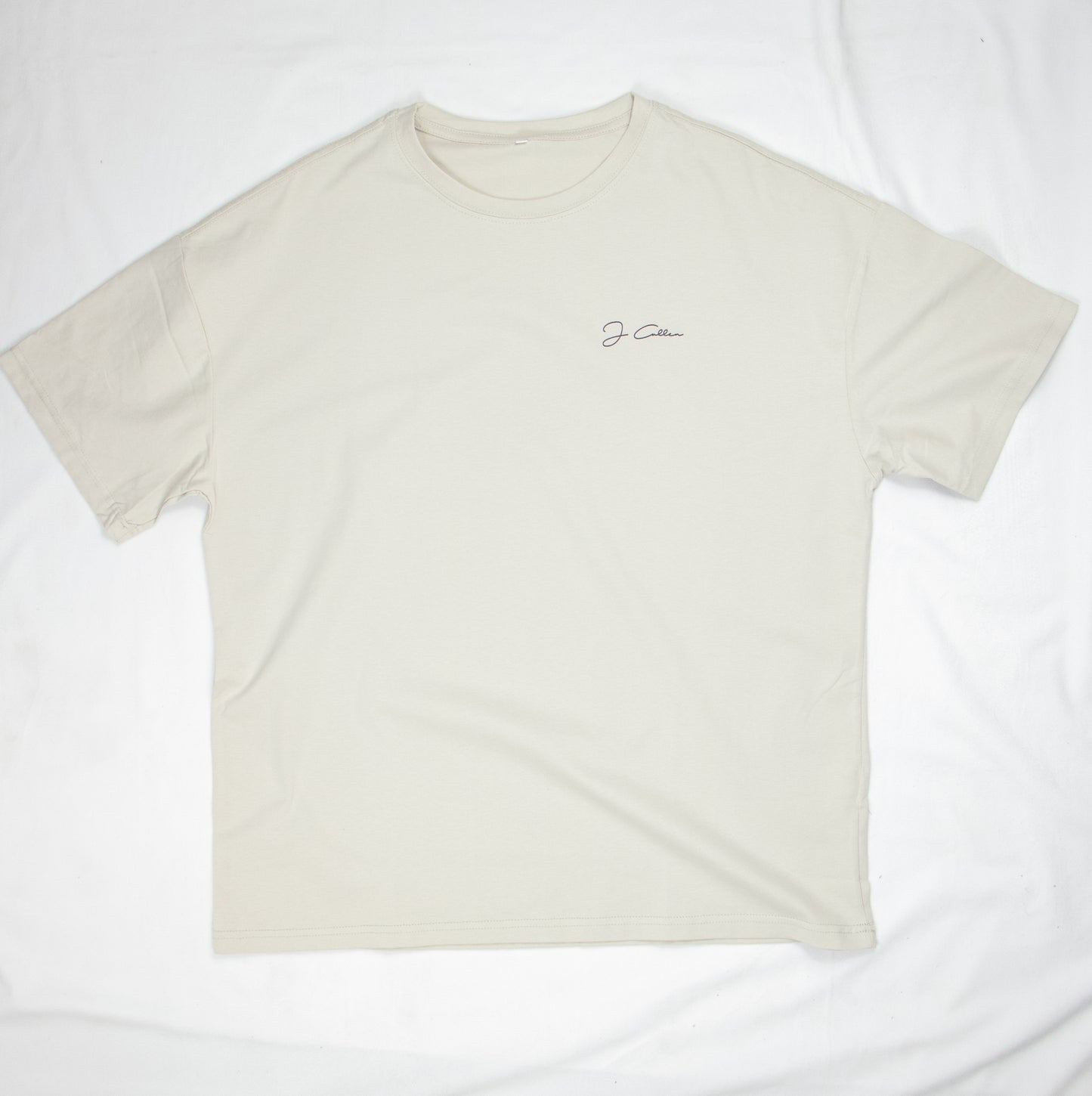 Oversized Boxed Tee - Oatmeal