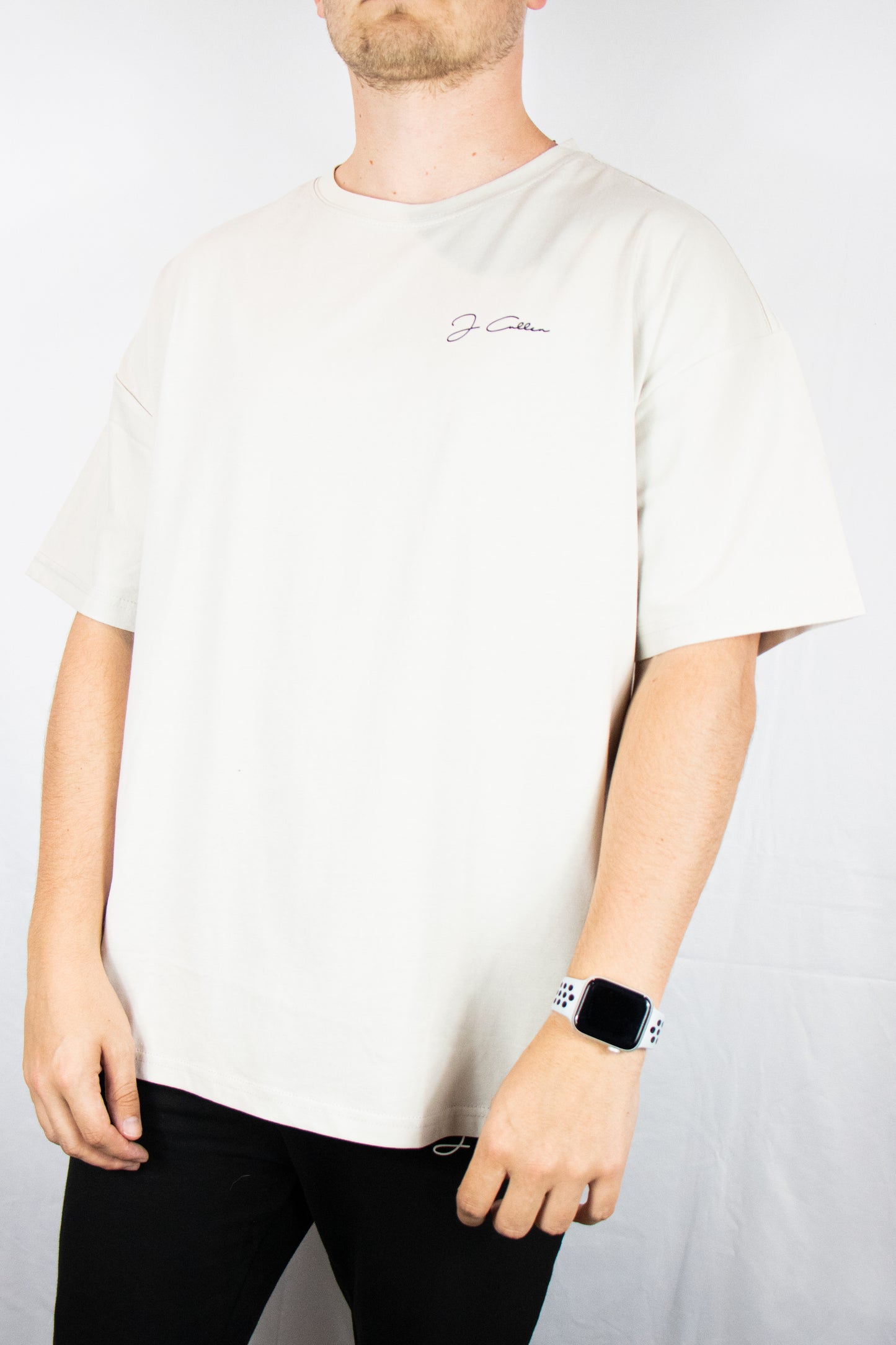 Oversized Boxed Tee - Oatmeal