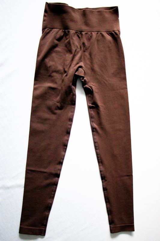 Trinity Scrunch Leggings - Brown