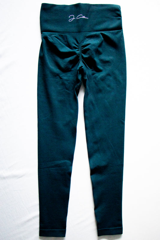 Trinity Scrunch Leggings - Deep Teal