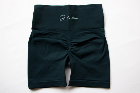 Trinity Scrunch Shorts - Deep Teal